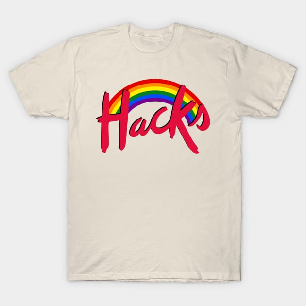 Hacks Pride Rainbow T-Shirt by Emmikamikatze